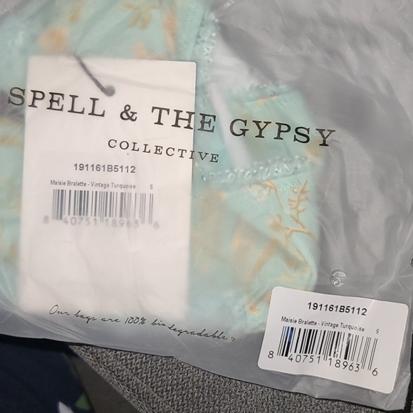 New spell designs maisie bralette turquoise S bra - Picture 10 of 11